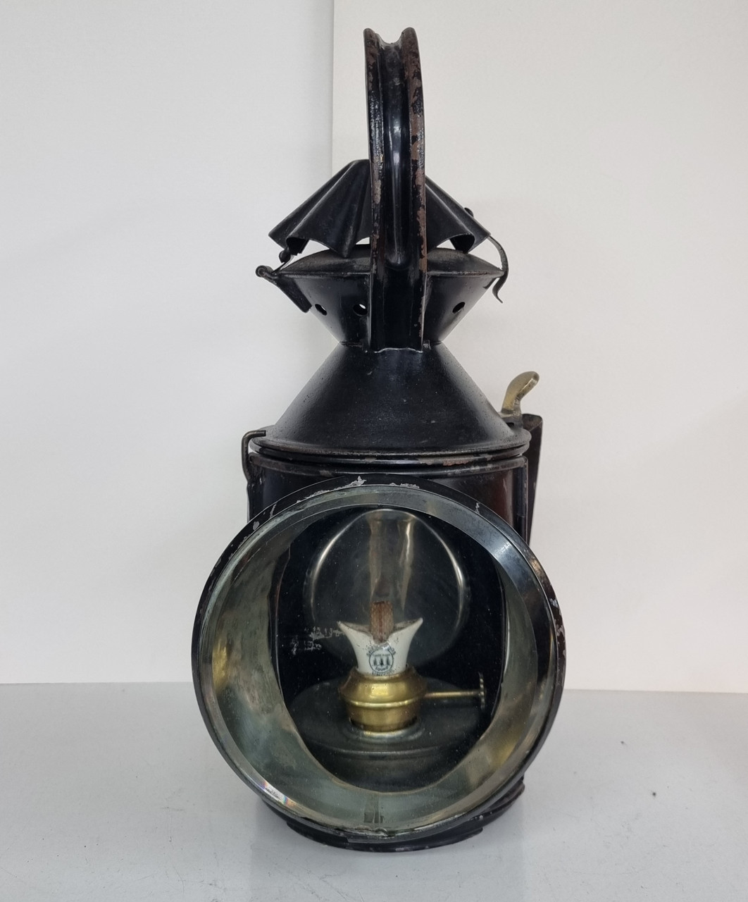 VT 5781  L.N.E.R. 3 ASPECT HAND LAMP BRASS PLATED "PUDSEY  GREENSIDE" FROM LEEDS