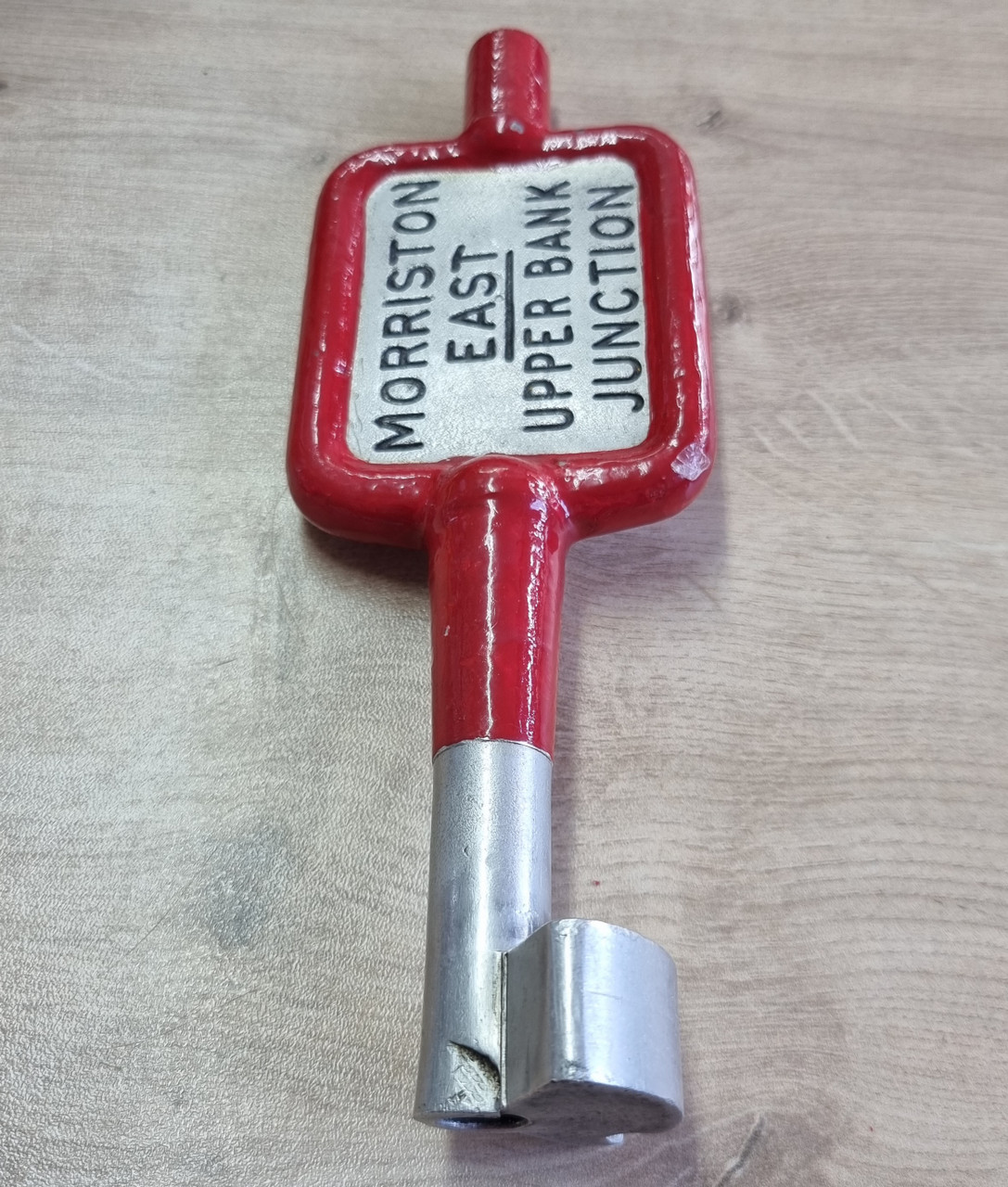 RA 6806  ALLOY SINGLE LINE KEY "MORRISTON EASTUPPER BANK JUNCTION"