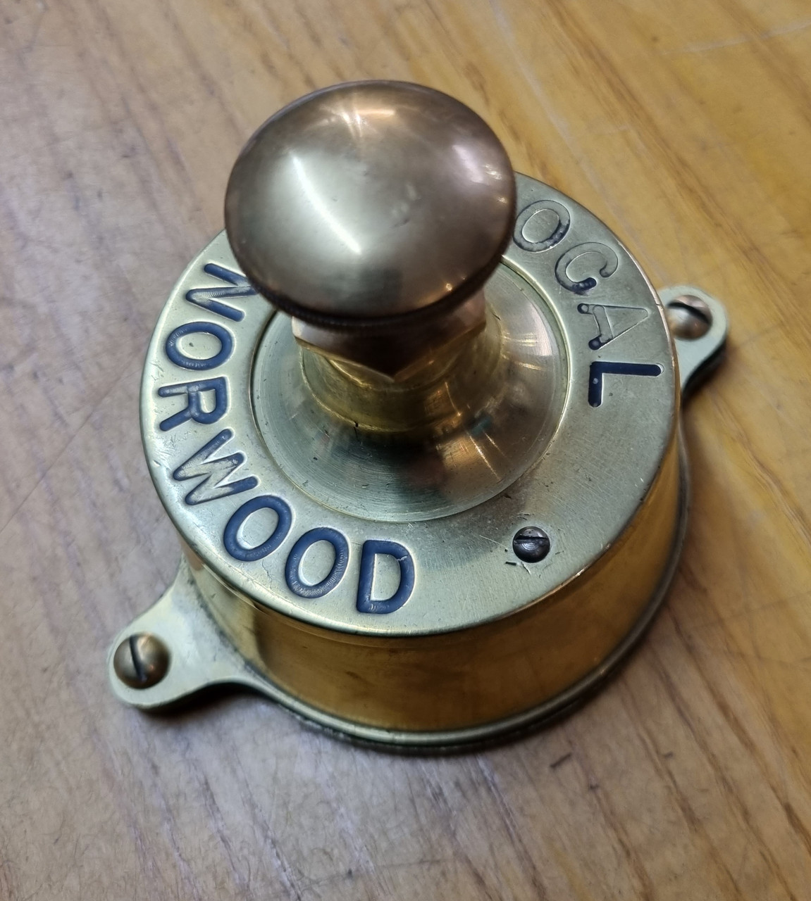 RA 6873  S.RLY BRASS RELEASE PLUNGER "NORWOOD LOCAL"