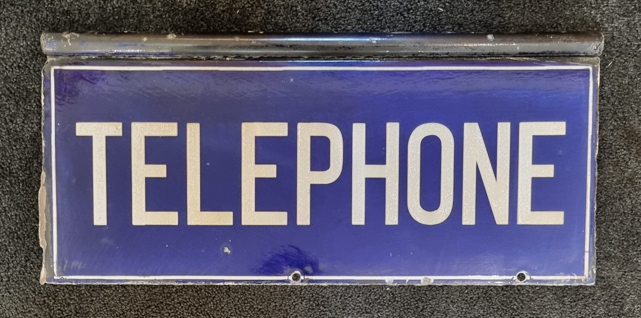 RA 6947  ENAMEL G.P.O. DOUBLE SIDED "TELEPHONE" SIGN