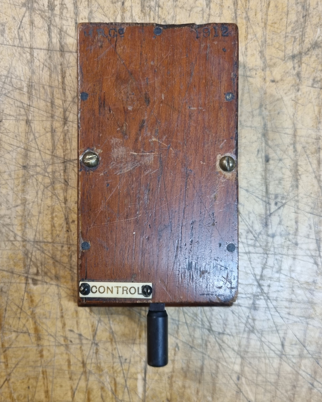 RA 6921A  SMALL SIGNAL BOX CALL SWITCH PLATED "CONTROL"