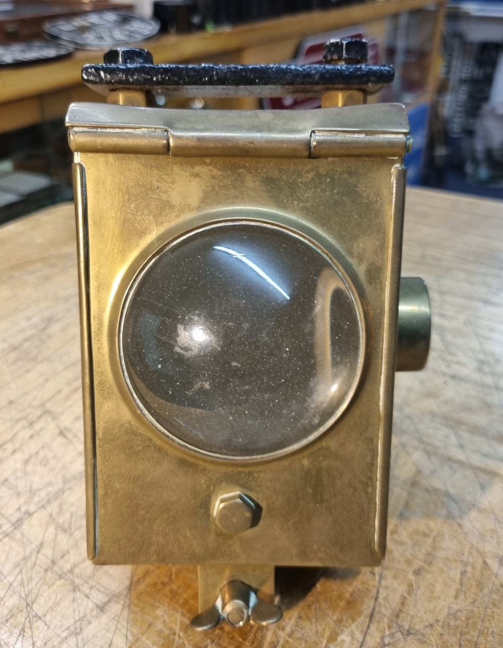 RA 7035  S.RLY STEAM LOCOMOTIVE BRASS CASE ELECTRIC HEADLIGHT