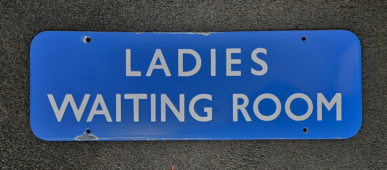 RA 7584  BR(SC) ENAMEL F/F DOORPLATE "LADIES  WAITING ROOM"