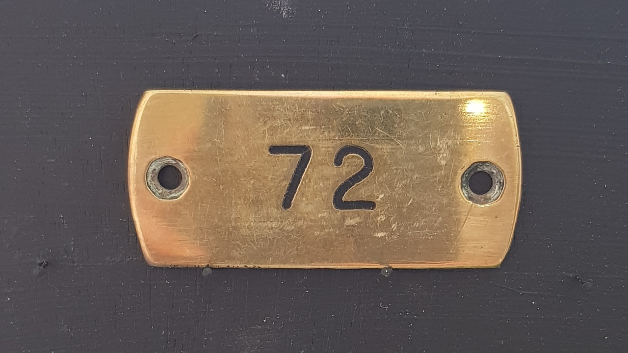 VT 1298B - GWR BRASS INSTRUMENT LABEL PLATE