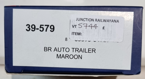 VT 5734 BACHMANN  39-579 B.R AUTO TRAILER MAROON