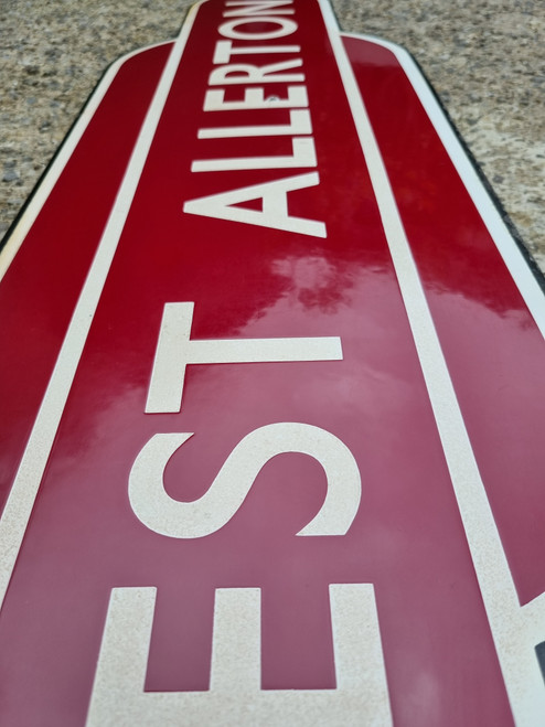 RA 6642   BR(M) ENAMEL TOTEM SIGN "WEST ALLERTON"