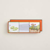 SET HERMES 3PC LA COLLECTION DES PARFUMS-JARDINS 3.5 PERFUMED SOAPS LE JARDIN DE MONSIEUR LI+UN JARDIN A CYTHERE+UN JARDIN SUR LE NIL (U) HARD BOX