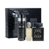 SET LATTAFA 3PC RAVE NOW BLACK 3.4 EDP+1.7 HAIR MIST+6.67 PERFUMED SPRAY (M) SOFT DISPLAY BOX