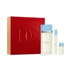 SET D&G DOLCE & GABBANA 3PC LIGHT BLUE POUR FEMME 3.3 EDT+0.33 EDT SPRAY+0.17 EDT MINI (W) HARD BOX