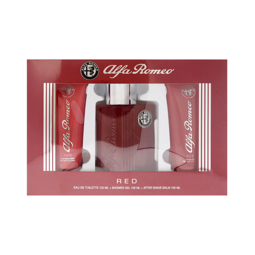 SET AR ALFA ROMEO 3PC RED 4.2 EDT+3.3 SG+3.3 ASB (M) SOFT WINDOW BOX