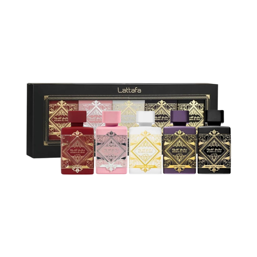 SET LATTAFA 5PC BADE'E AL OUD COLLECTION 0.17 EDP GLORY+AMETHYSTE+HONOR&GLORY+SUBLIME+NOBLE BLUSH (U) COFFRET