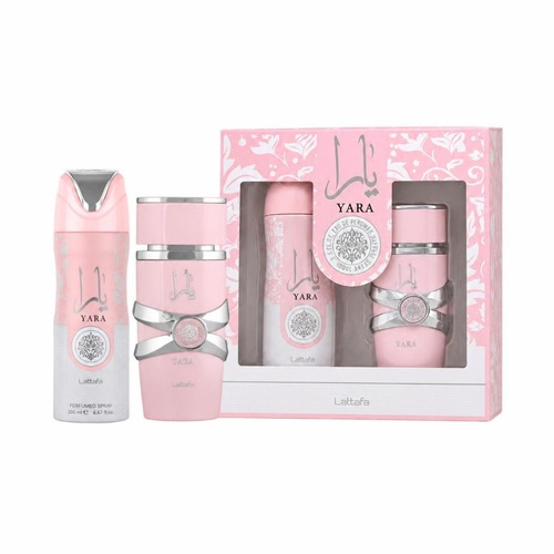SET LATTAFA 2PC YARA 3.4 EDP+6.8 PERFUMED SPRAY (W) SOFT WINDOW BOX