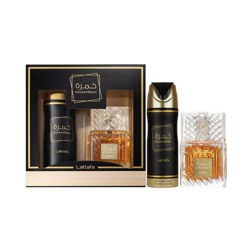 SET LATTAFA 2PC KHAMRAH 3.4 EDP+6.7 PERFUMED SPRAY (W)