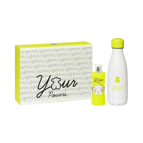 SET TOUS 2PC YOUR POWERS 3.4 EDT+REUSABLE TUMBLER (W) SOFT BOX