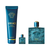SET VERSACE 3PC EROS POUR HOMME 3.4 EDT+5.0 HAIR & BODY WASH+0.17 EDT MINI (M) HARD BOX