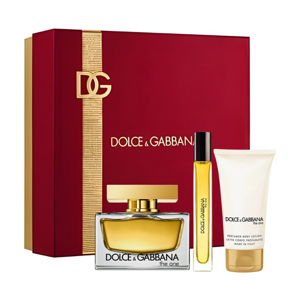 SET D&G DOLCE & GABBANA 3PC THE ONE 2.5 EDP+1.7 BL+0.33 EDP (W) HARD BOX