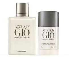SET GIORGIO ARMANI 2PC ACQUA DI GIO 3.4 EDT+2.6 DEO STICK (M) NO CELLO SOFT BOX TRAVEL COLLECTION