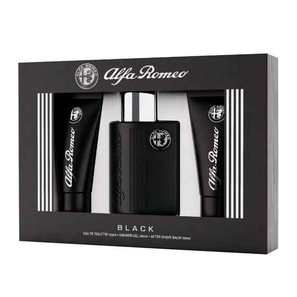 SET AR ALFA ROMEO 3PC BLACK 4.2 EDT+3.3 SG+3.3 ASB (M) SOFT WINDOW BOX