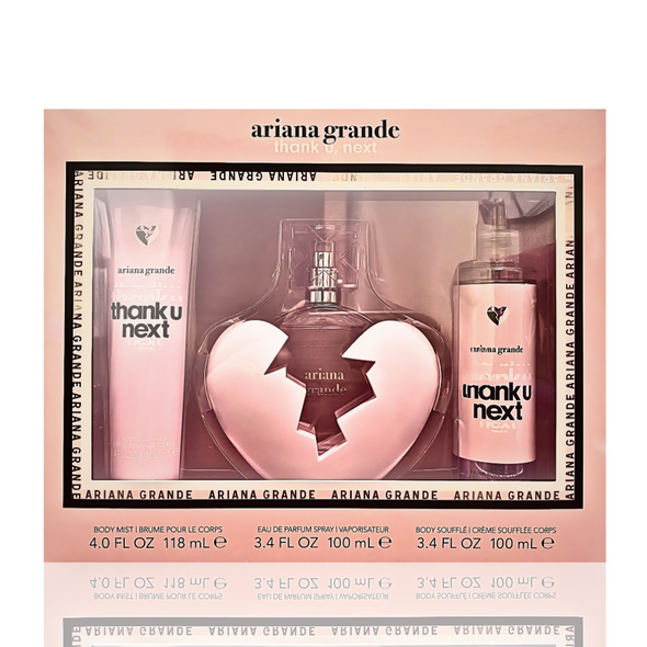 SET AG ARIANA GRANDE 3PC THANK U NEXT 3.4 EDP+4.0 BODY MIST+3.4 BL (W) SOFT WINDOW BOX