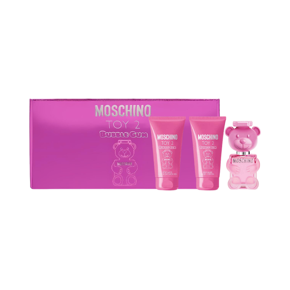 SET MOSCHINO 3PC TOY 2 BUBBLE GUM 0.17 EDT+0.8 SG+0.8 BL (W) SOFT BOX