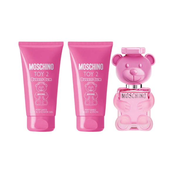 SET MOSCHINO 3PC TOY 2 BUBBLE GUM 0.17 EDT+0.8 SG+0.8 BL (W) SOFT BOX