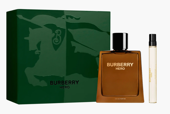SET BURBERRY 2PC HERO 3.3 EDP+0.33 EDP SPRAY (M) HARD BOX