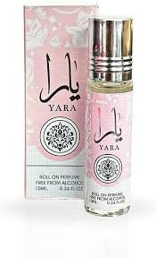 LATTAFA YARA 0.34 ROLLERBALL PERFUME OIL (W) ALCOHOL FREE ~