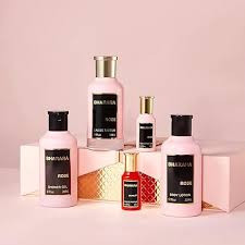 SET BHARARA 5PC ROSE 3.4 EDP+0.34 EDP SPRAY+6.7 BL+6.7 SG+SCARLET 0.34 EDP SPRAY (W) HARD BOX