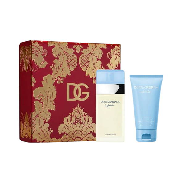 SET D&G DOLCE & GABBANA 2PC LIGHT BLUE 1.7 EDT+1.7 BL (W) HARD BOX CSR