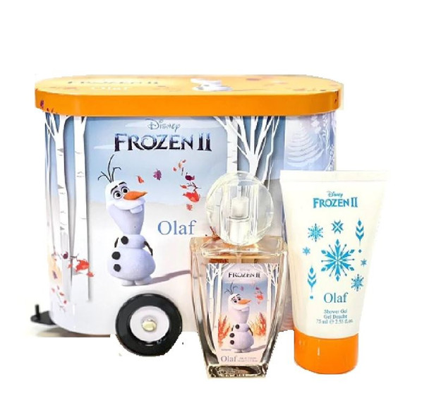 SET DISNEY 2PC FROZEN 2 OLAF 1.7 EDT+2.5 SG (C) TIN TRAIN WAGON