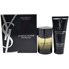 SET YSL YVES SAINT LAURENT 2PC LA NUIT DE L'HOMME 3.3 EDT+1.6 SG (M) SOFT BOX
