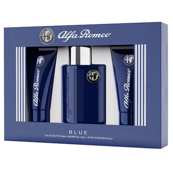 SET AR ALFA ROMEO 3PC BLUE 4.2 EDT+3.3 SG+3.3 ASB (M) SOFT WINDOW BOX