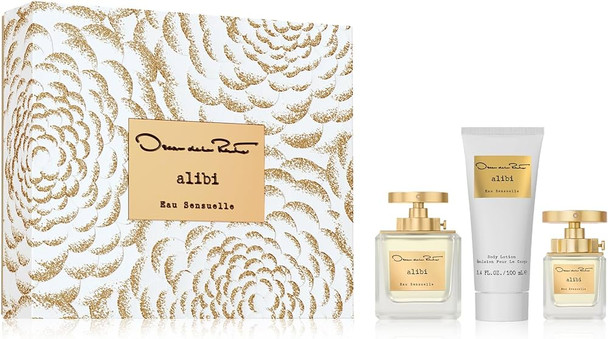SET ODLR OSCAR DE LA RENTA 3PC ALIBI EAU SENSUELLE 3.4 EDP+3.4 BL+1.0 EDP (W) HARD BOX