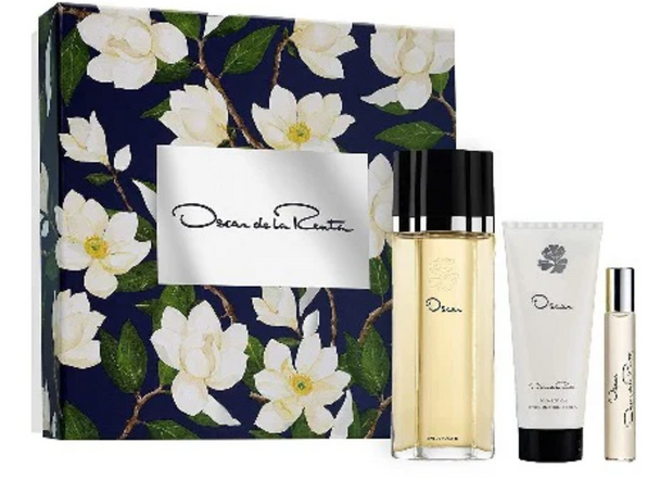 SET ODLR OSCAR DE LA RENTA 3PC OSCAR 3.4 EDT+1.0 EDT+3.4 BL (W) HARD BOX
