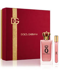 SET D&G DOLCE & GABBANA 2PC Q 3.3 EDP+0.33 EDP SPRAY (W) TRAVEL RETAIL EXCLUSIVE RED GOLD HARD BOX