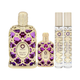 SET ORIENTICA 4PC LUXURY COLLECTION VELVET GOLD 2.7 EDP+0.15 MINI EDP+(2) 0.34 EDP SPRAYS (U) HARD BOX