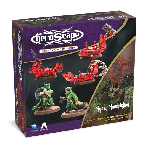 Heroscape: Molten Crustaceans & Tanuki Tricksters Common Army Expansion