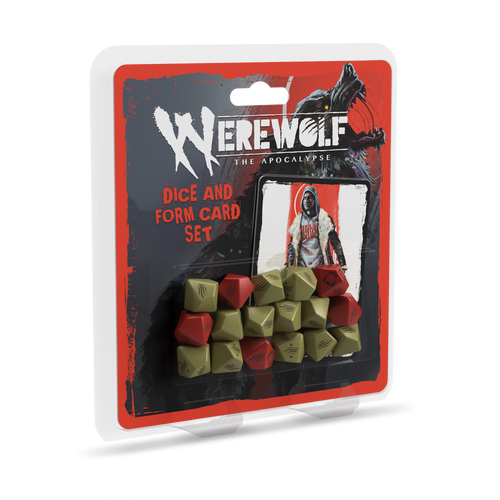 Werewolf: The Apocalypse 5th Edition Roleplaying Game Dice and Form Card Set 3D