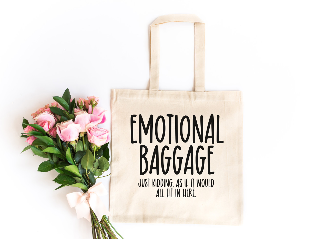 Emotional Baggage Tote Bag Simply Tees