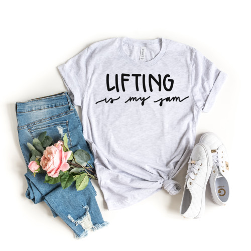 Lifting Is My Jam Tee Black Ink