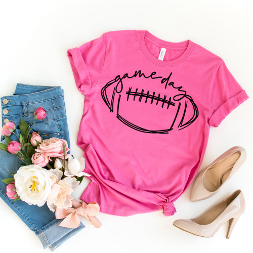 Game Day Football Tee Black Ink