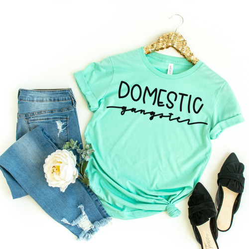 Domestic Gangster Tee Black Ink