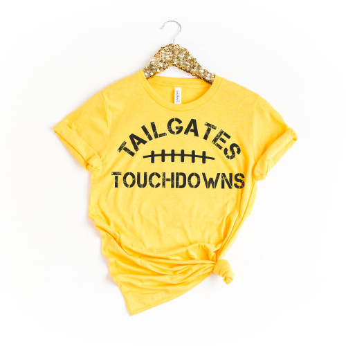 Tailgates and Touchdown Tee Black Ink