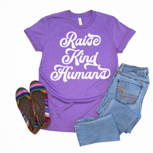 Raise Kind Humans Tee White Ink Raise Kind Humans Tee White Ink