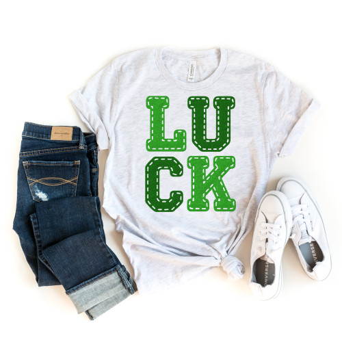 Luck Stitch Glitter Tee