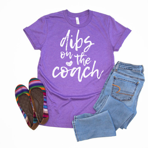 Dibs On The Coach Tee White Ink