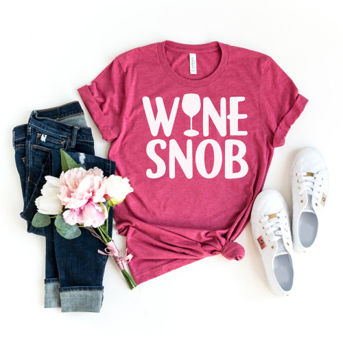 Wine Snob Tee White Ink Wine Snob Tee White Ink