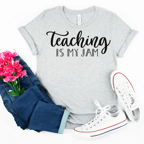 Teaching Is My Jam Tee Black Ink