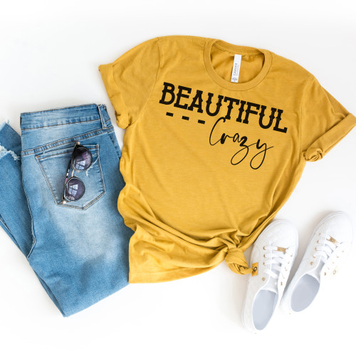 Beautiful Crazy Tee Black Ink