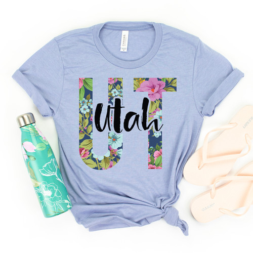 Floral Utah Tee